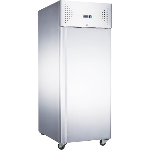 400lt Commercial Refrigerator Stainless Steel Slimline Upright Cabinet Single Door Ventilated Cooling | R400 V Makfry