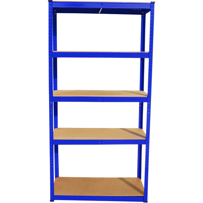 Commercial Heavy Duty Shelving Unit Painted steel Blue 5 Shelves 875kg Loading Capacity 700x300x1500mm |  SG17515CB Makfry
