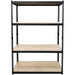 Industrial Shelving Unit Heavy duty 900x450x1800mm 4 shelves 275 kg/shelf Black |  SP9045BLACK Makfry