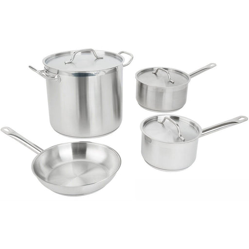 Set of Stainless steel Cookware 7 pcs Sauce pans Stew pan Fry pan |  SPC7A Makfry