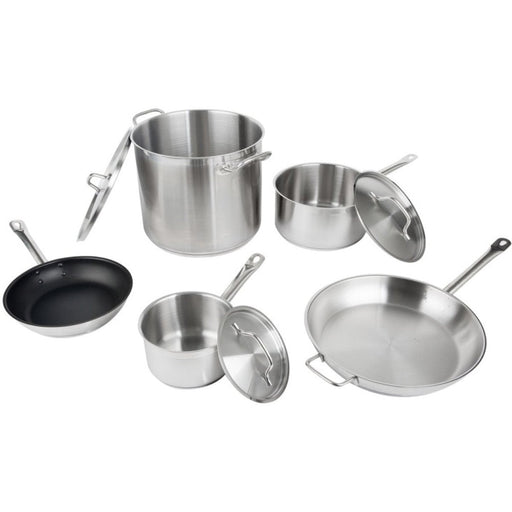Set of Stainless steel Cookware 8 pcs Sauce pans Stew pan Fry pans |  SPC8A Makfry