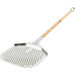 Pizza Peel 12'' Perforated square Wood handle Length 88cm |  SPRX8812P Makfry