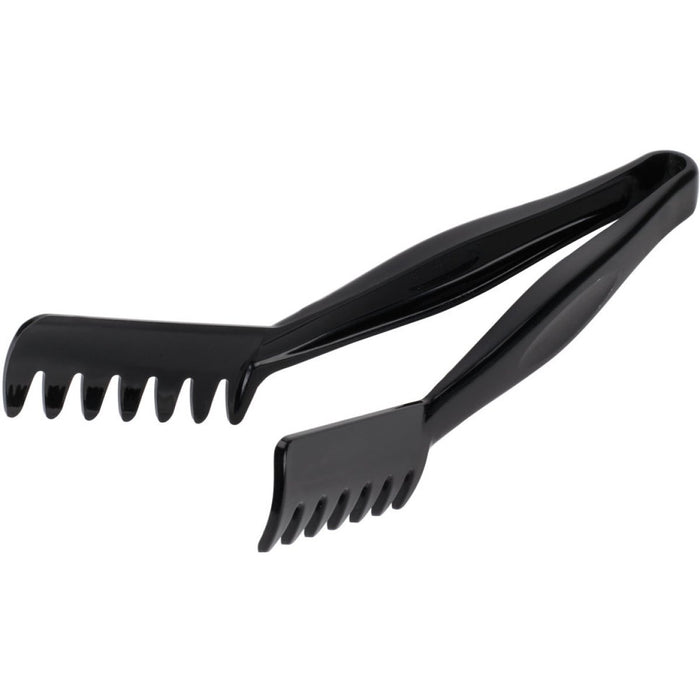 11" Black Angled Spaghetti Tongs Polycarbonate|  SPTONG1