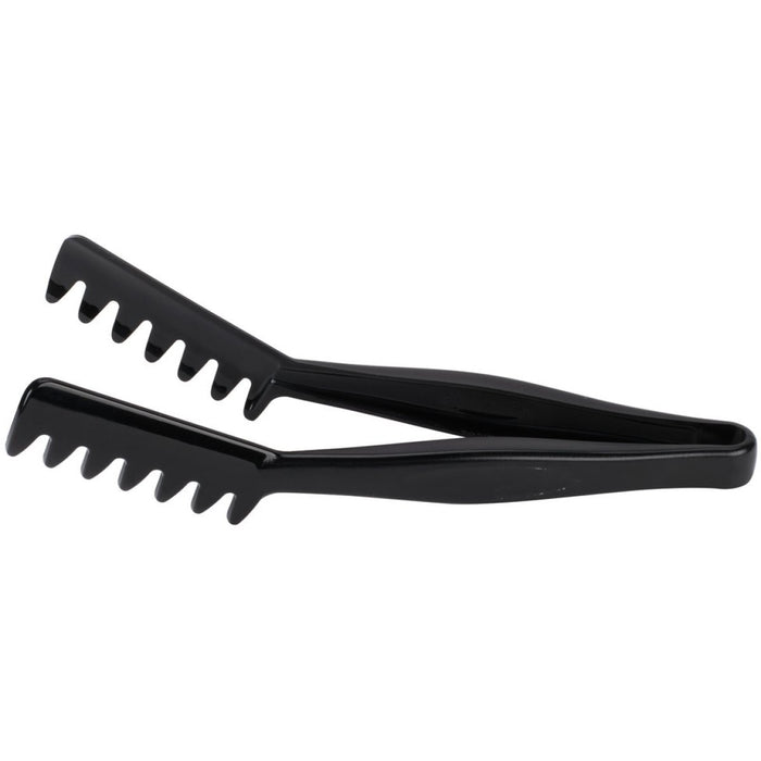 11" Black Angled Spaghetti Tongs Polycarbonate|  SPTONG1