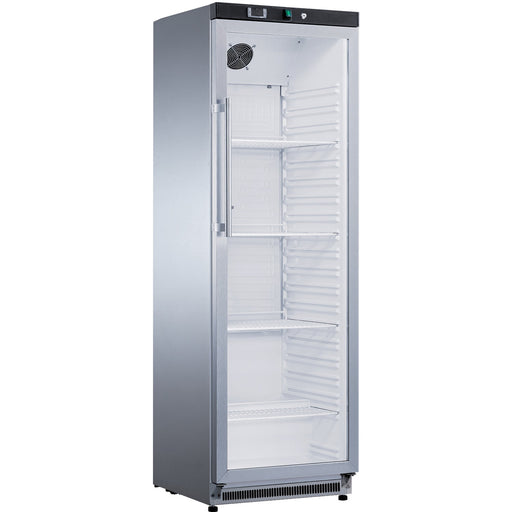 Commercial Refrigerator Upright Cabinet 400 Litres Stainless Steel Single Glass Door | Sr400 G Makfry