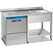 Commercial Sink For Dishwashers 1 Bowl Right Bottom Shelf Splashback 1400x600x950mm | Yls146 Sbr1 Makfry