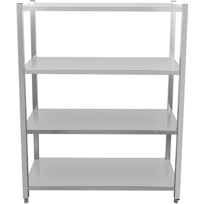 Commercial Shelving Unit 4 Tier Stainless Steel 1200x500x1500mm | Ssb12050 Makfry