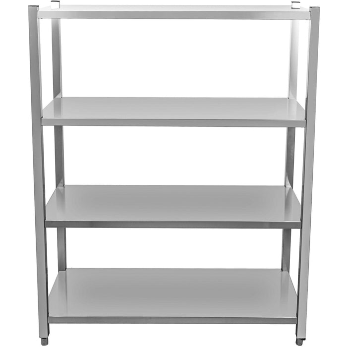 Commercial Shelving Unit 4 Tier Stainless Steel 1000x500x1500mm |  SSB10050 Makfry
