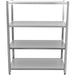 Commercial Shelving Unit 4 Tier Stainless Steel 1000x500x1500mm |  SSB10050 Makfry