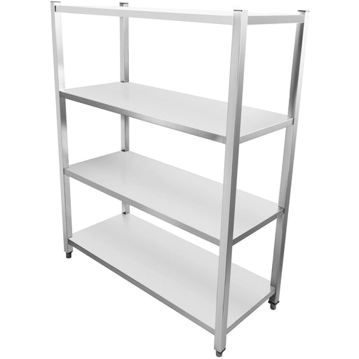 Commercial Shelving Unit 4 Tier Stainless Steel 1200x500x1500mm | Ssb12050 Makfry
