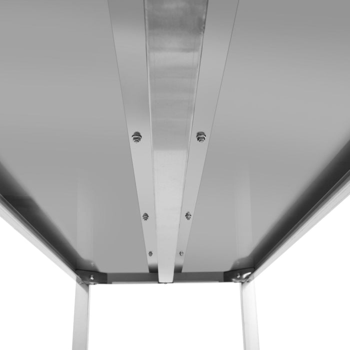 Commercial Shelving Unit 4 Tier Stainless Steel 1200x500x1500mm | Ssb12050 Makfry