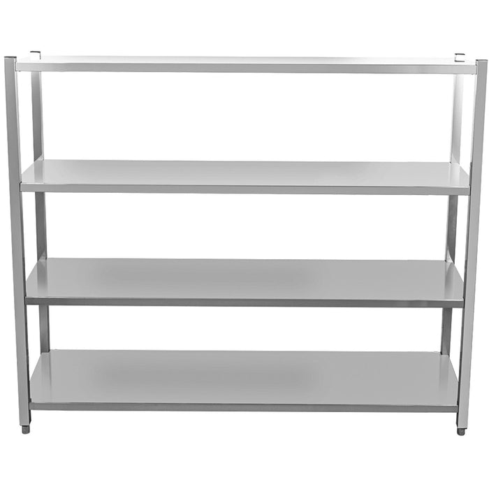 Commercial Shelving Unit 4 Tier Stainless Steel 1800x400x1500mm | Ssb18040 Makfry