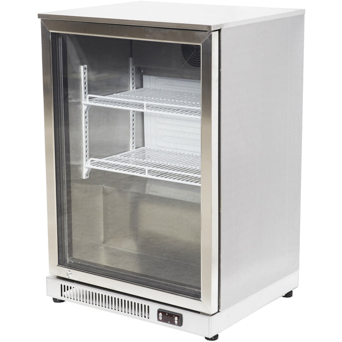 B GRADE Back bar cooler 1 hinged door 128 litres Stainless steel |  SSBC01P B GRADE