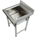 Commercial Sink Stainless Steel 600x600x900mm 1 Bowl Splashback | St145 A Makfry