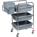 Professional Dish Collecting/Bussing Trolley 5 bins |  STTC01 Makfry