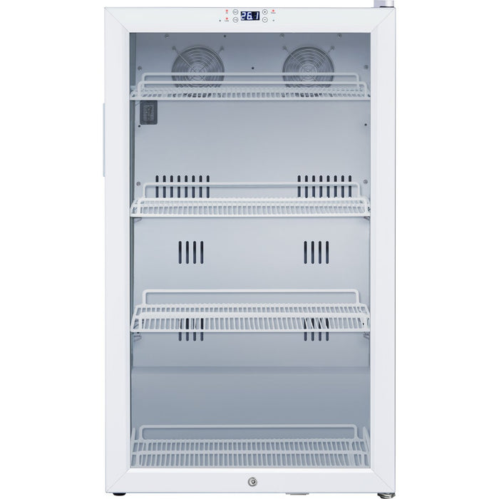 Medical Refrigerator Upright Glass door 4 Shelf |  SW75