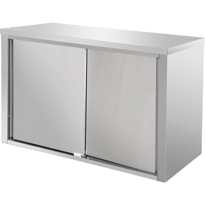 B GRADE Wall cabinet Sliding doors Stainless steel Width 1800mm Depth 400mm |  VWC184D B GRADE