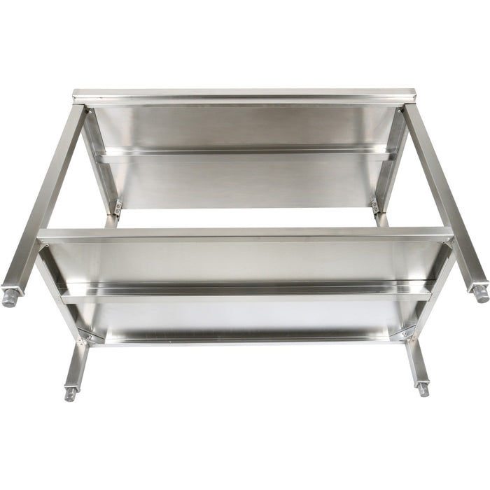 Professional Stainless Steel Work Table With Undershelf &Amp; 5cm Upstand 1600x700x950mm | Swt70160 B Makfry