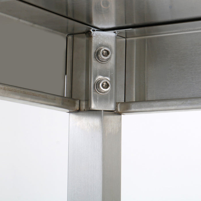 Professional Stainless Steel Work Table With Undershelf &Amp; 5cm Upstand 1600x700x950mm | Swt70160 B Makfry