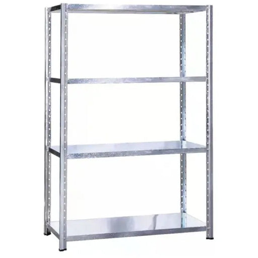 Commercial Galvanised Heavy Duty Shelving Unit 4 Shelves 220kg Loading Capacity 762x380x1470mm |  SY3876G Makfry