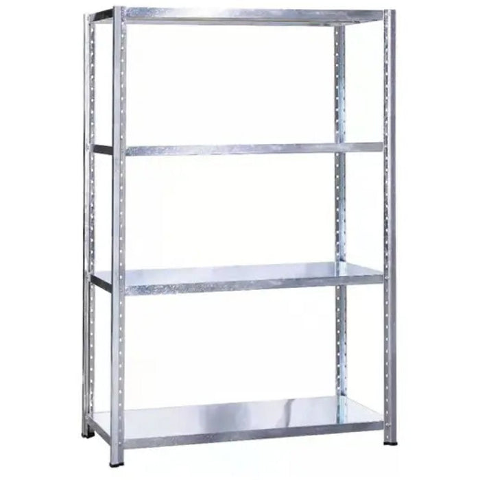 Commercial Galvanised Heavy Duty Shelving Unit 4 Shelves 220kg Loading Capacity 762x380x1470mm |  SY3876G Makfry