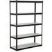 Commercial Heavy Duty Boltless Shelving Unit 5 Shelves 500kg Loading Capacity 915x457x1830mm |  SY1836LDC Makfry