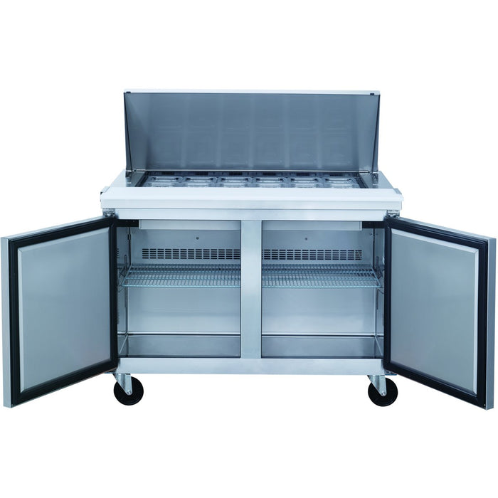 2 Door Mega Top Refrigerated Sandwich Prep Table 24xGN1/6 |  DSP6024MS2