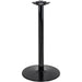 Black Table base Round Ø18'' Bar height Sandtex coating |  T18RBARH Makfry