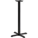 Black Table base 22x22'' Bar height Sandtex coating |  T2222BARH Makfry