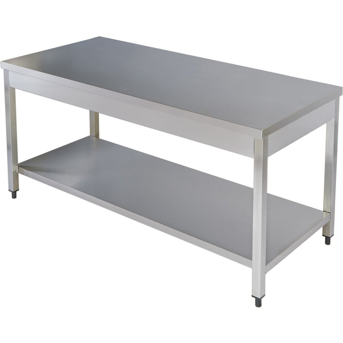 B GRADE Professional Work table Stainless steel Bottom shelf 1100x600x900mm |  VT116SL B GRADE Makfry