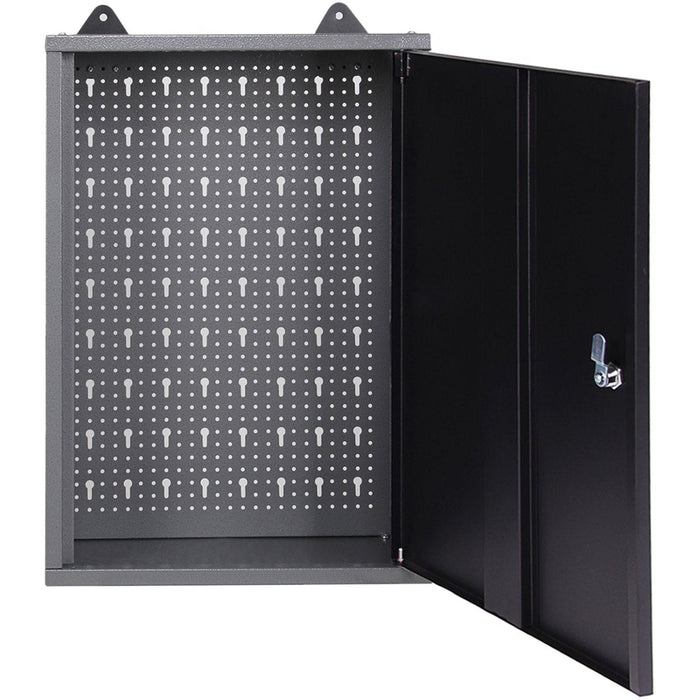 Professional Grey and Black Wall Mounted Tool Cabinet with Key 400x200x600mm |  TC001 Makfry