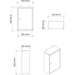 Professional Grey and Black Wall Mounted Tool Cabinet with Key 400x200x600mm |  TC001 Makfry