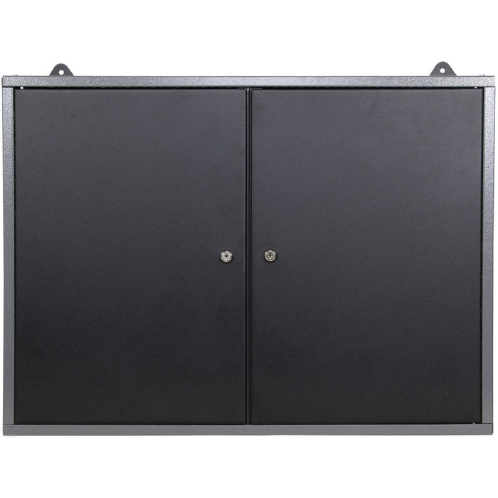 Professional Grey and Black Wall Mounted Double Door Tool Cabinet with Key 800x200x600mm |  TC002 Makfry