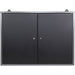 Professional Grey and Black Wall Mounted Double Door Tool Cabinet with Key 800x200x600mm |  TC002 Makfry