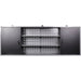 Professional Grey and Black Wall Mounted Double Door Tool Cabinet with Open Shelf/Rack and Key 1600x200x600mm |  TC003A Makfry