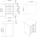 Professional Grey and Black Workshop Drawer Workbench with 30mm Wooden Desktop 600x600x850mm |  TC005 Makfry