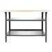 Professional Grey and Black Workshop 3 Layer Workbench with 30mm Wooden Desktop 1200x600x850mm |  TC006A Makfry