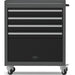 Professional Grey And Black Tool Drawer Cabinet With 4 Drawers And Locker Design 616x330x760mm | Tc027 Makfry