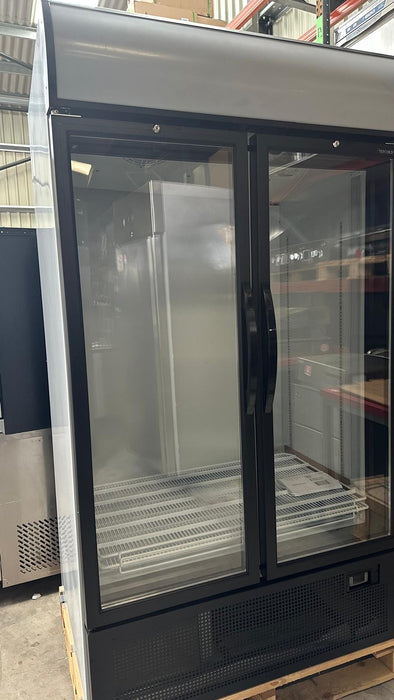 B Grade Tefcold Display Fridge Glass 2 Door FSC1950H Canmac Catering Equipment