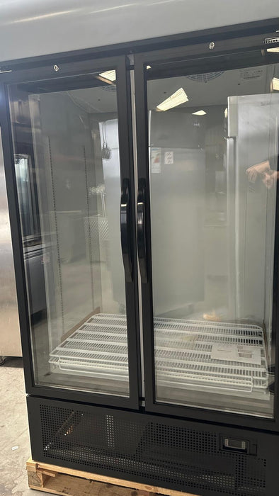 B Grade Tefcold Display Fridge Glass 2 Door FSC1950H Canmac Catering Equipment