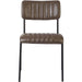 Modern Bistro Dining Chair Dining Chair with PU Leather Seat Grey 460x565x795mm |  TGS002 Makfry
