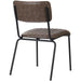 Modern Bistro Dining Chair Dining Chair with PU Leather Seat Grey 460x565x795mm |  TGS002 Makfry