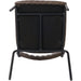 Modern Bistro Dining Chair Dining Chair with PU Leather Seat Grey 460x565x795mm |  TGS002 Makfry