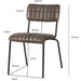 Modern Bistro Dining Chair Dining Chair with PU Leather Seat Green 460x565x795mm |  TGS004 Makfry