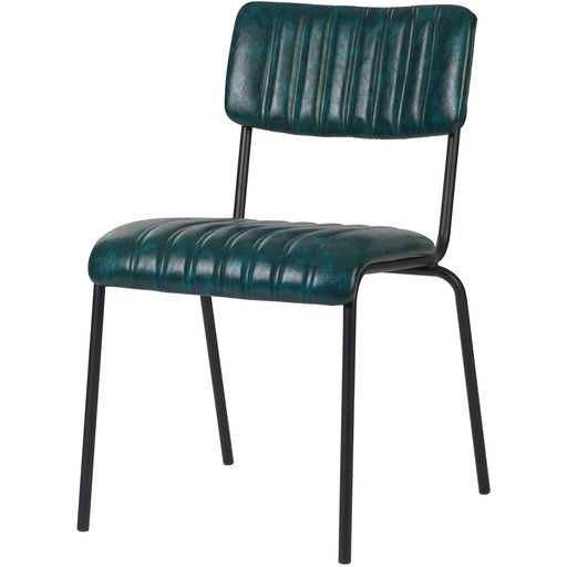 Modern Bistro Dining Chair Dining Chair with PU Leather Seat Green 460x565x795mm |  TGS004 Makfry