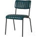 Modern Bistro Dining Chair Dining Chair with PU Leather Seat Green 460x565x795mm |  TGS004 Makfry