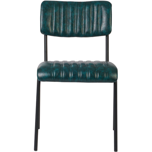Modern Bistro Dining Chair Dining Chair with PU Leather Seat Green 460x565x795mm |  TGS004 Makfry