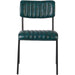 Modern Bistro Dining Chair Dining Chair with PU Leather Seat Green 460x565x795mm |  TGS004 Makfry