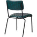 Modern Bistro Dining Chair Dining Chair with PU Leather Seat Green 460x565x795mm |  TGS004 Makfry