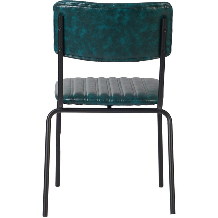 Modern Bistro Dining Chair Dining Chair with PU Leather Seat Green 460x565x795mm |  TGS004 Makfry